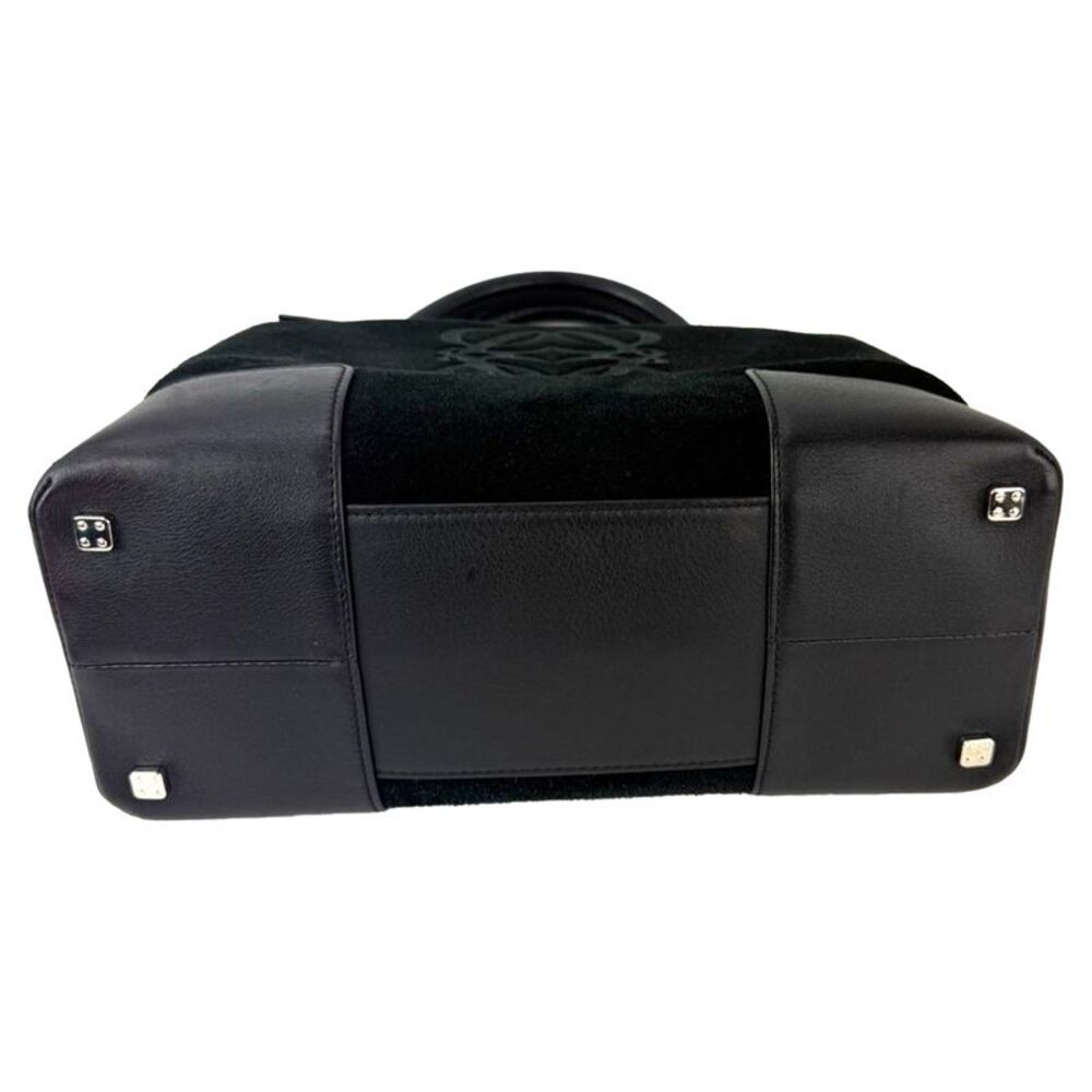 Loewe Amazona Fusta Black Suede Tote Bag - Picture 2 of 10